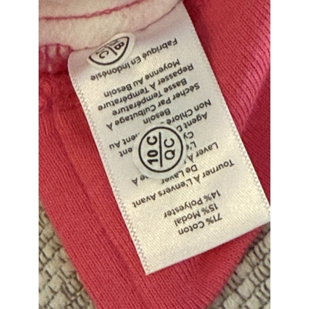 Talbots Womens Sweater XL Petite Pink White Gingham Knit Crew Neck Long Sleeve - Picture 7 of 8